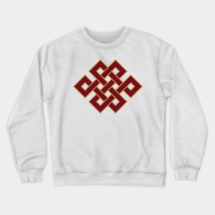 Endless Knot Tibetan Buddhist Auspicious Symbol Crewneck Sweatshirt